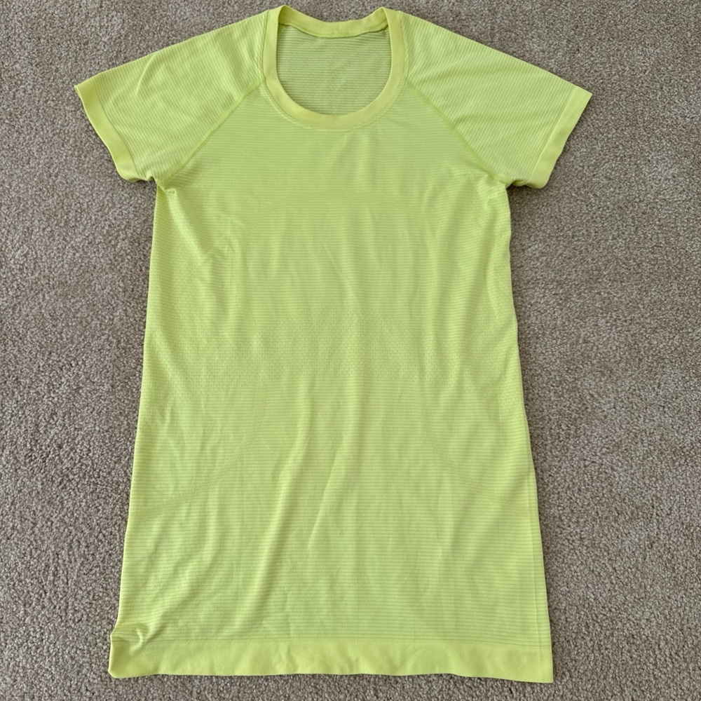 Lululemon Swiftly Tech Short Sleeve Electric Yellow Top 6